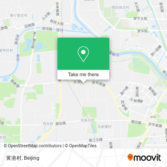 黄港村 map