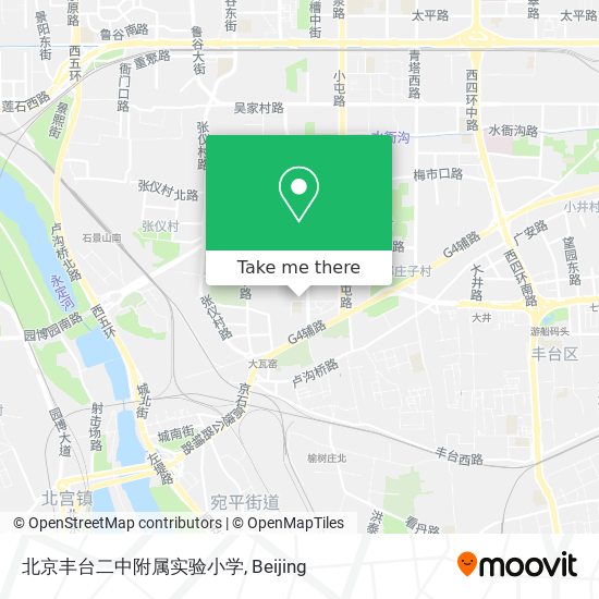 北京丰台二中附属实验小学 map