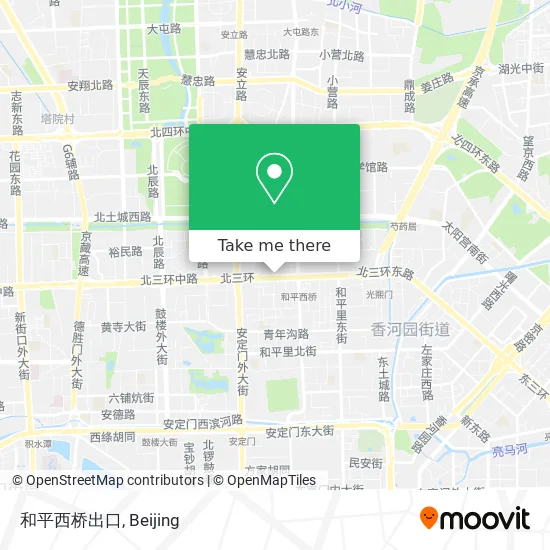 和平西桥出口 map