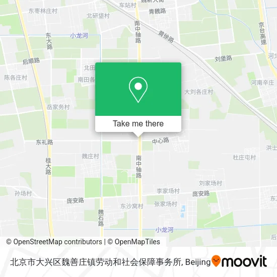 北京市大兴区魏善庄镇劳动和社会保障事务所 map