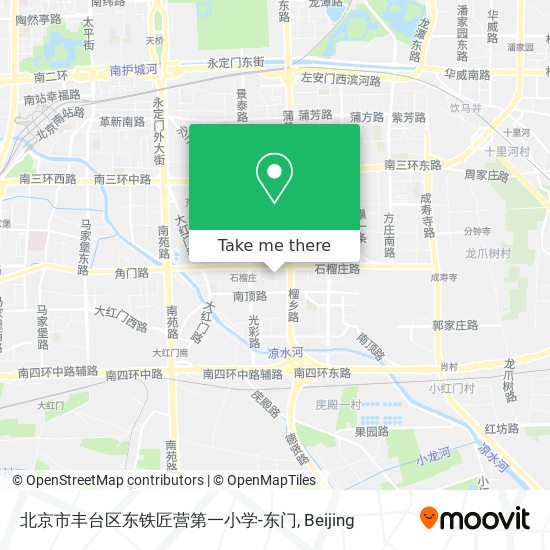 北京市丰台区东铁匠营第一小学-东门 map