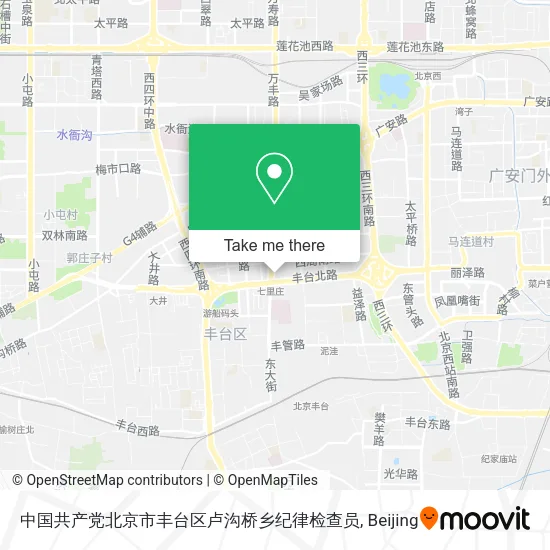 中国共产党北京市丰台区卢沟桥乡纪律检查员 map