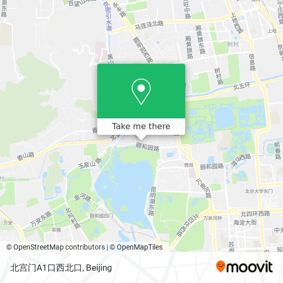 北宫门A1口西北口 map