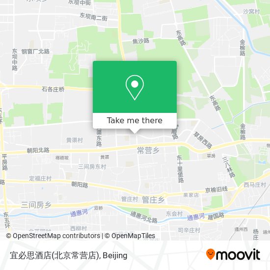 宜必思酒店(北京常营店) map