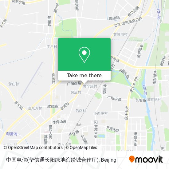 中国电信(华信通长阳绿地缤纷城合作厅) map