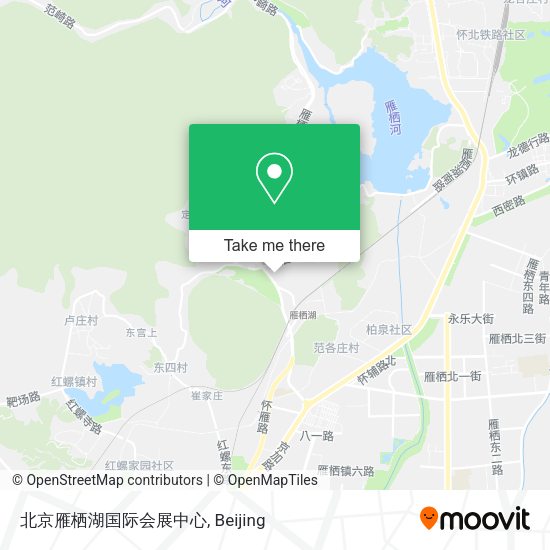 北京雁栖湖国际会展中心 map