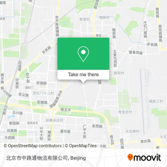 北京市中路通物流有限公司 map