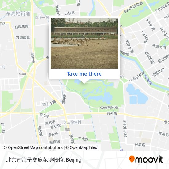 北京南海子麋鹿苑博物馆 map