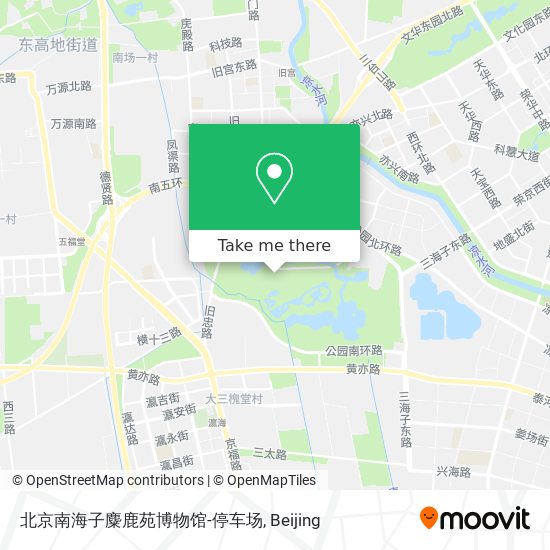 北京南海子麋鹿苑博物馆-停车场 map