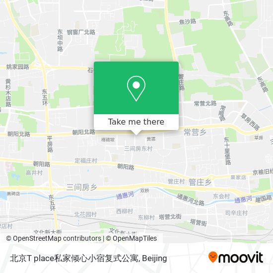 北京T place私家倾心小宿复式公寓 map