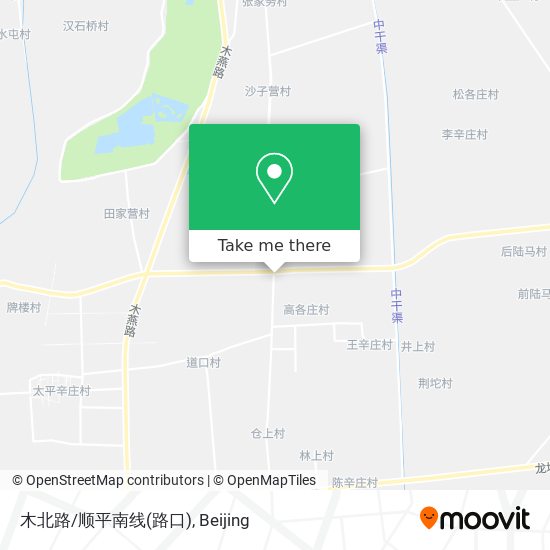 木北路/顺平南线(路口) map