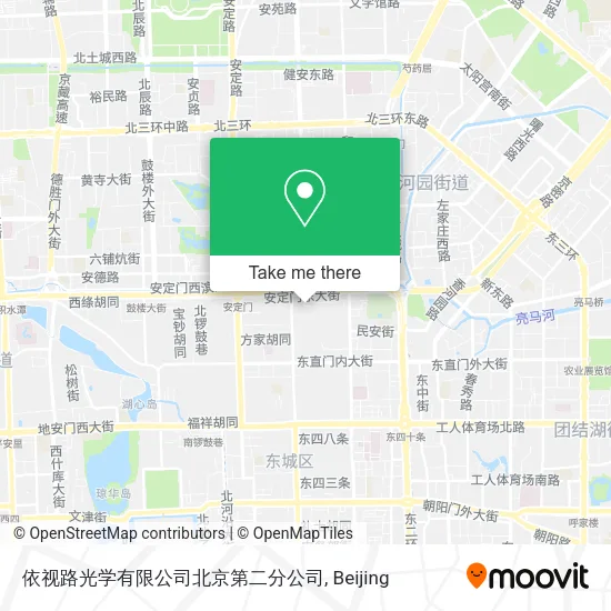 依视路光学有限公司北京第二分公司 map