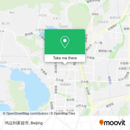 鸿运到家超市 map