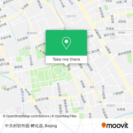 中关村软件园-孵化器 map