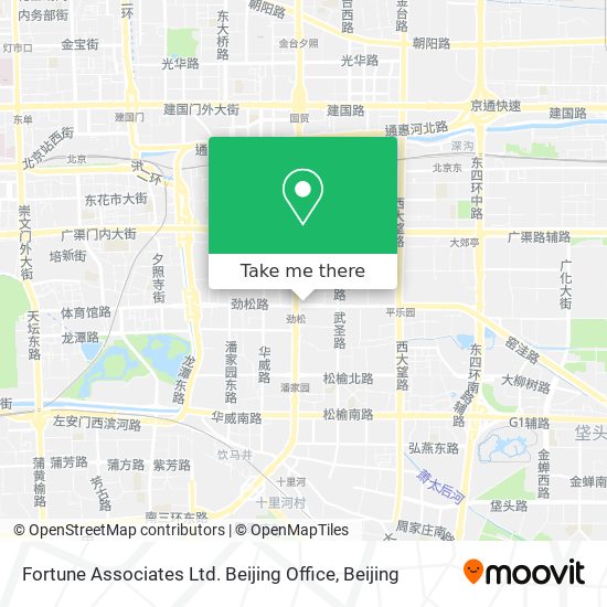 Fortune Associates Ltd. Beijing Office map