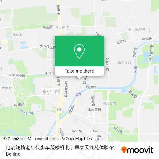 电动轮椅老年代步车爬楼机北京康泰天通苑体验馆 map