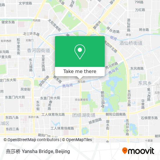 燕莎桥 Yansha Bridge map