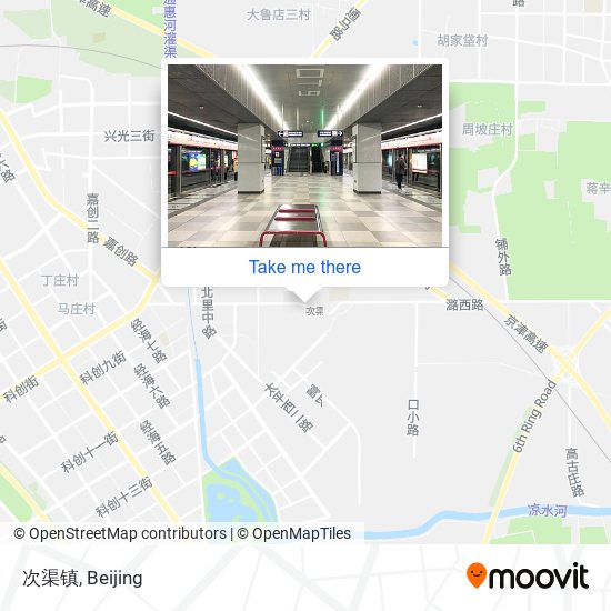 次渠镇 map