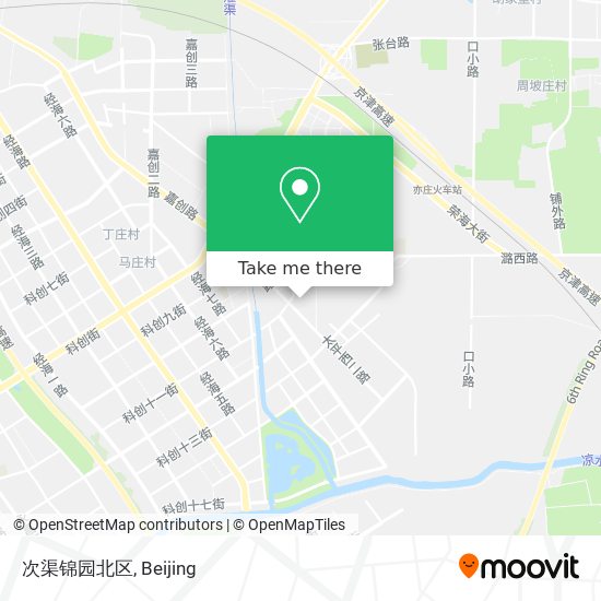 次渠锦园北区 map
