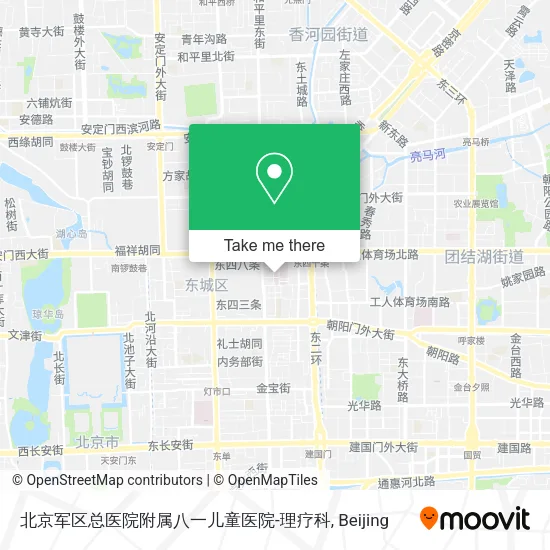 北京军区总医院附属八一儿童医院-理疗科 map