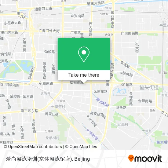 爱尚游泳培训(京体游泳馆店) map