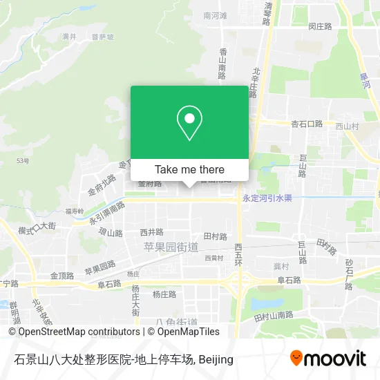 石景山八大处整形医院-地上停车场 map