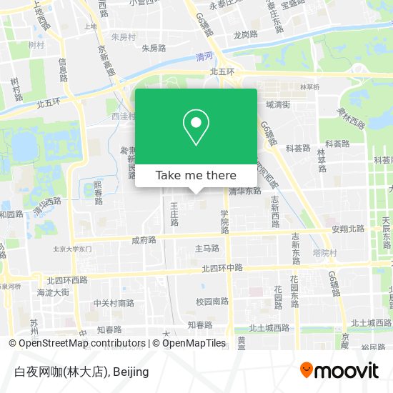 白夜网咖(林大店) map