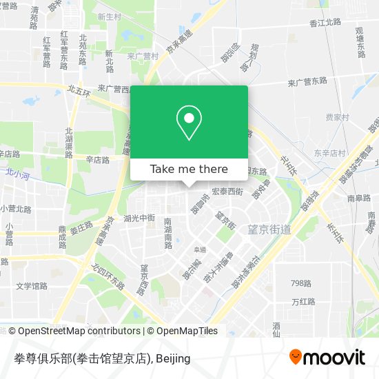 拳尊俱乐部(拳击馆望京店) map
