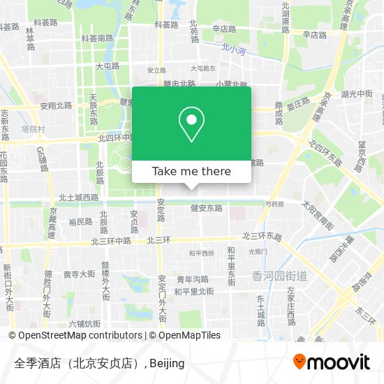 全季酒店（北京安贞店） map