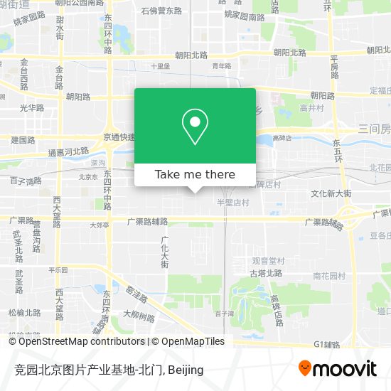 竞园北京图片产业基地-北门 map