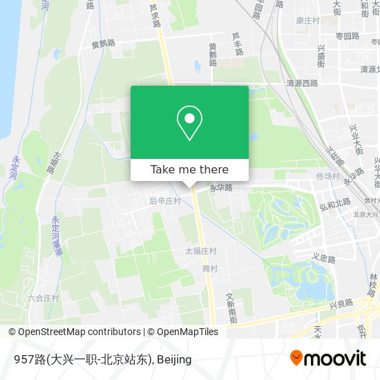 957路(大兴一职-北京站东) map
