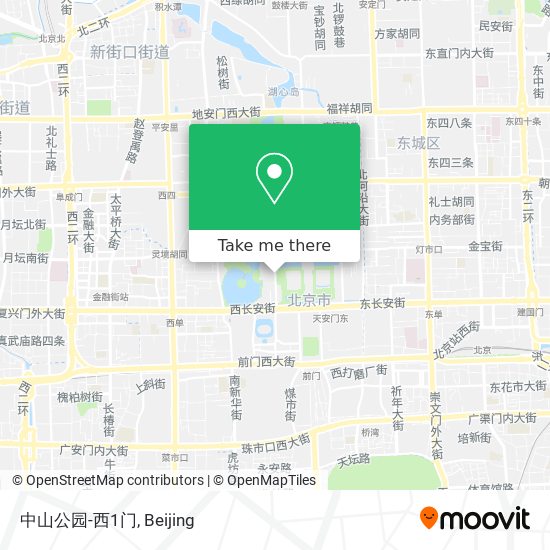 中山公园-西1门 map