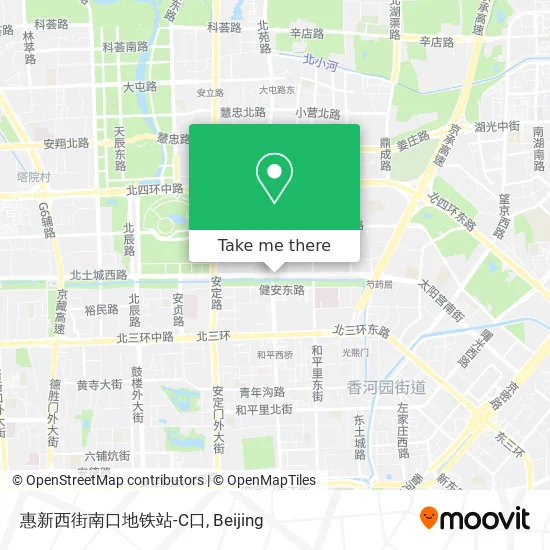 惠新西街南口地铁站-C口 map
