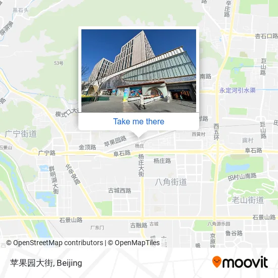 苹果园大街 map