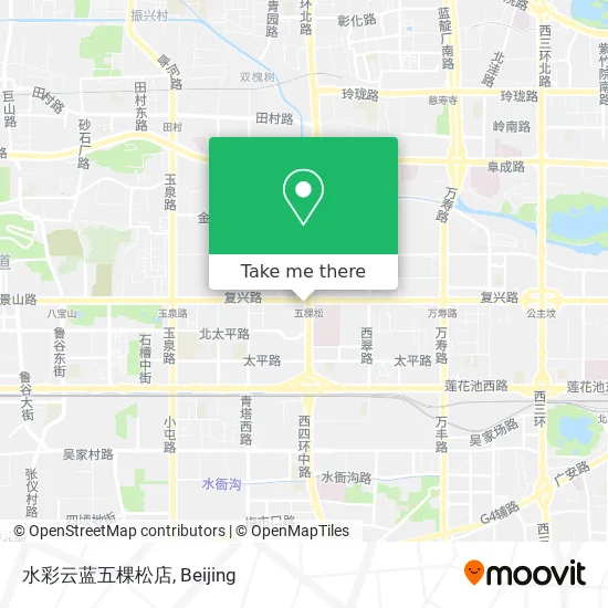 水彩云蓝五棵松店 map
