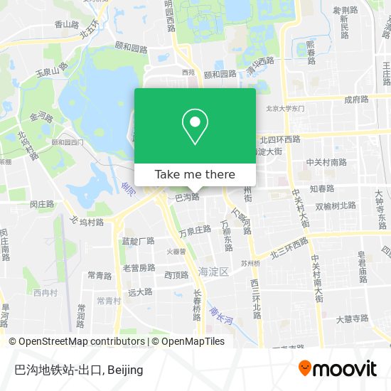 巴沟地铁站-出口 map