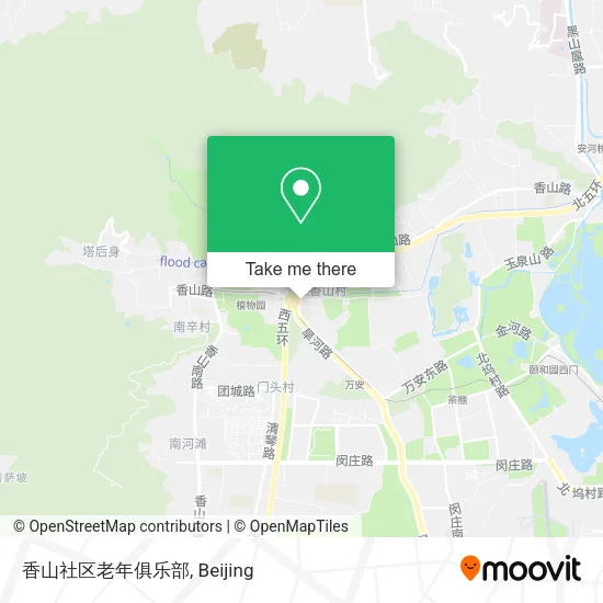 香山社区老年俱乐部 map