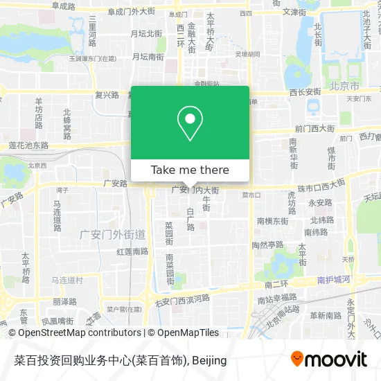 菜百投资回购业务中心(菜百首饰) map