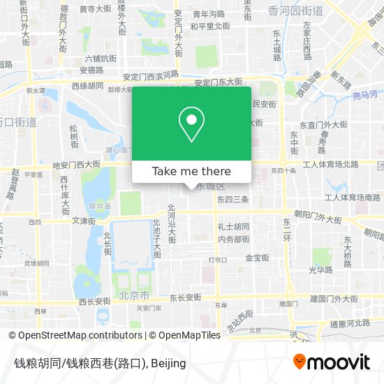 钱粮胡同/钱粮西巷(路口) map