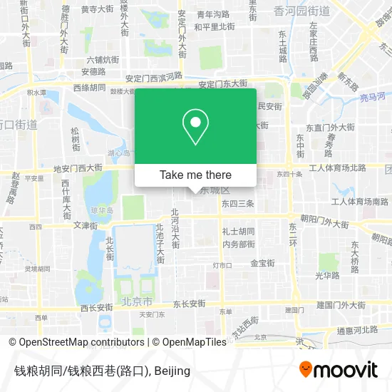 钱粮胡同/钱粮西巷(路口) map
