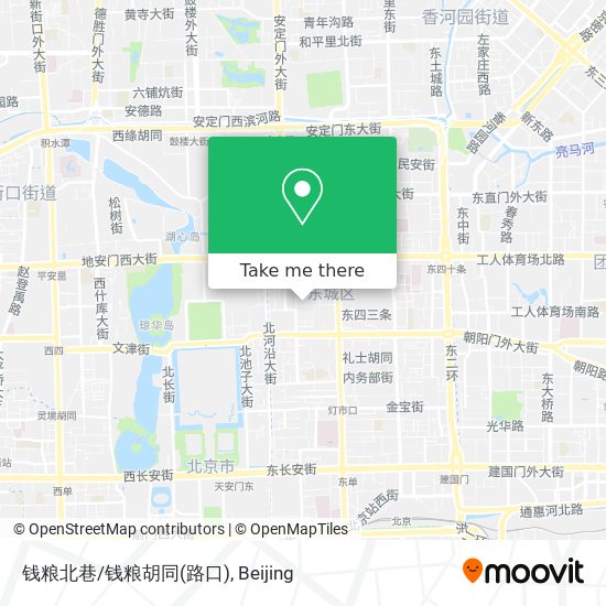 钱粮北巷/钱粮胡同(路口) map