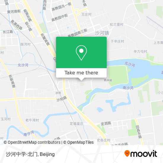 沙河中学-北门 map