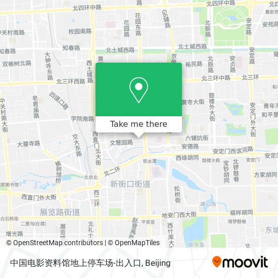 中国电影资料馆地上停车场-出入口 map