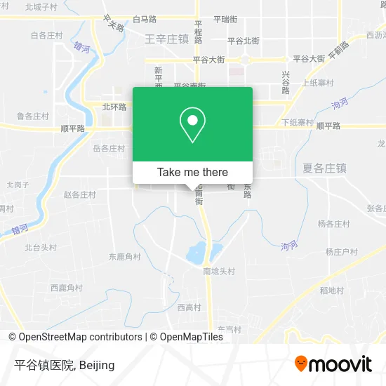 平谷镇医院 map