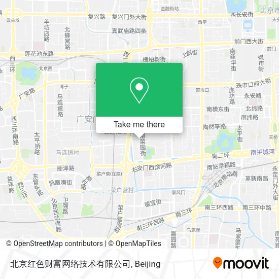 北京红色财富网络技术有限公司 map