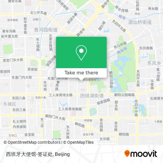 西班牙大使馆-签证处 map