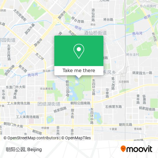 朝阳公园 map