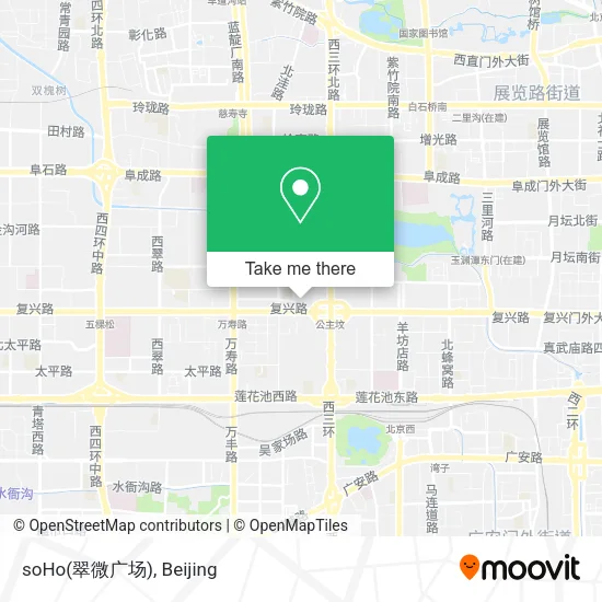 soHo(翠微广场) map
