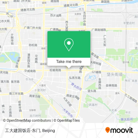 工大建国饭店-东门 map