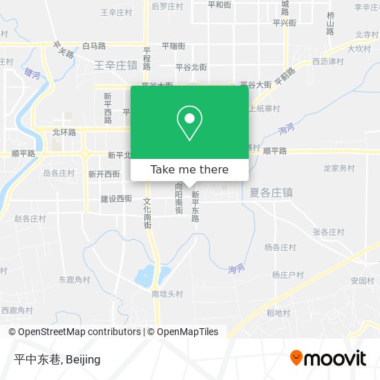 平中东巷 map
